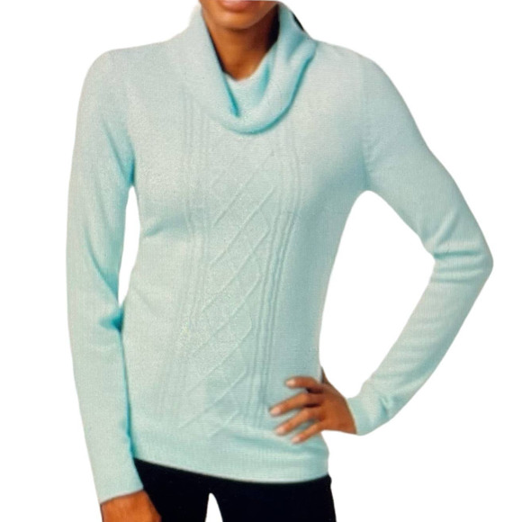 Karen Scott Sweaters - Karen Scott Cowl Neck Light Weight Sweater Size XL